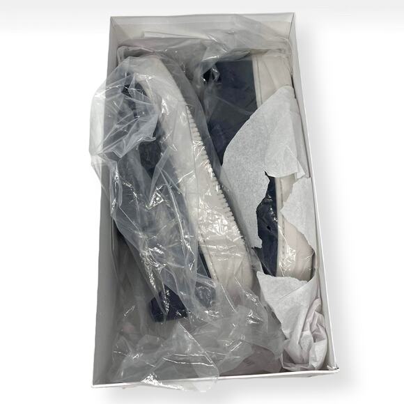 SANDRO PARIS Marine Blue Leather Suede E17 Amazing Sneakers - Picture 9 of 15